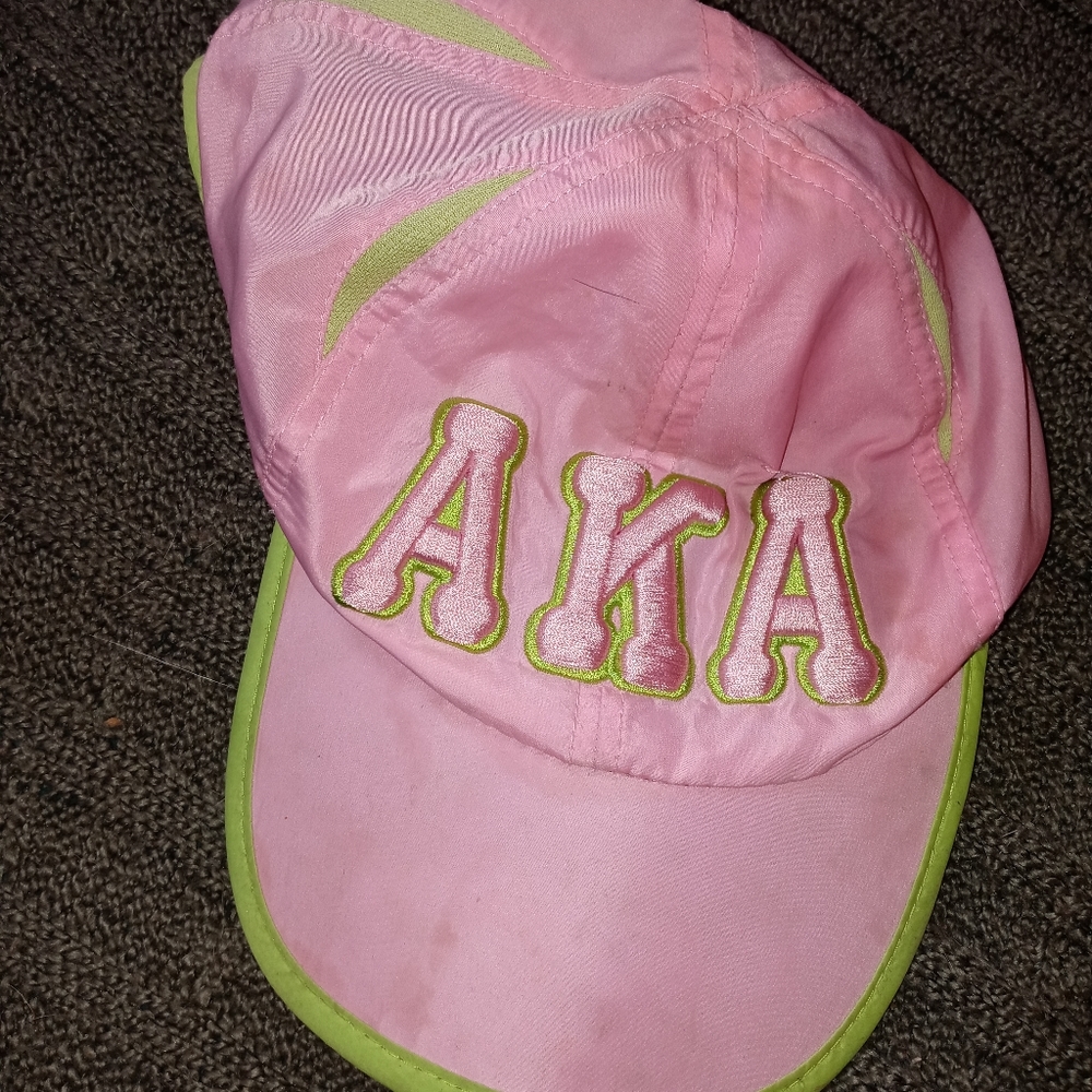 AKA Pink and Green Baseball Hat
